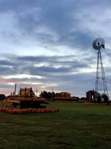 a windmill at sunset